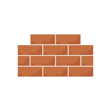 Tuğla duvar simge vektör çizim tasarım