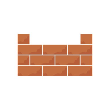 Tuğla duvar simge vektör çizim tasarım