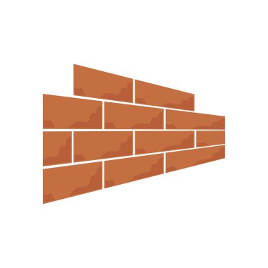 Tuğla duvar simge vektör çizim tasarım
