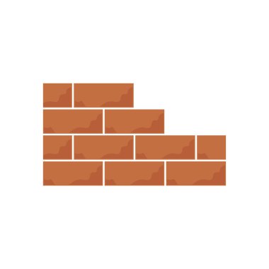 Tuğla duvar simge vektör çizim tasarım