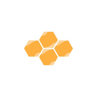 bal tarağı logo vektör çizim şablonu tasarımı