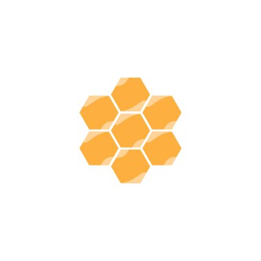 bal tarağı logo vektör çizim şablonu tasarımı