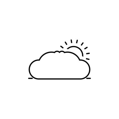 Bulut şablon vektör illüstrasyon tasarımı