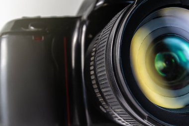 camera and photo lens close up