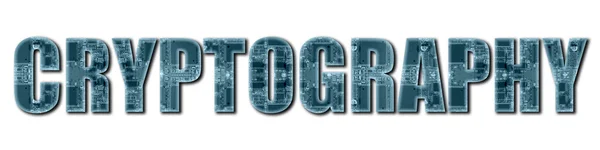 Набор Слов Инновациях Компьютерных Технологиях Слово Cryptogphy Текстурой Электронной Платы — стоковое фото