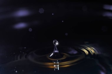 Su damlacığını temizleyin. Eş merkezli çemberlere sıçratın. Tazeleyici saflığı yakalayın..