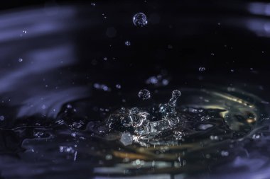 Su damlacığını temizleyin. Eş merkezli çemberlere sıçratın. Tazeleyici saflığı yakalayın..