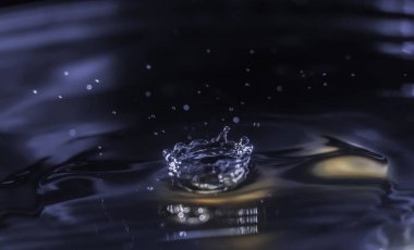 Su damlacığını temizleyin. Eş merkezli çemberlere sıçratın. Tazeleyici saflığı yakalayın..