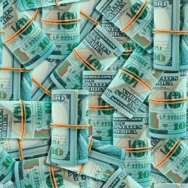Servet, finans ve refahı sembolize eden 100 dolarlık banknotları tasvir eden kusursuz bir desen. Finansal veya işle ilgili tasarımlar için mükemmel.