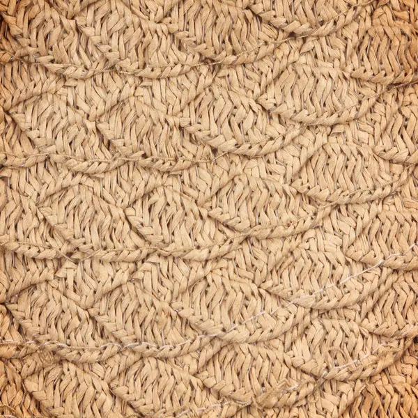 Woven Straw Wicker Background Texture — Stock Photo, Image