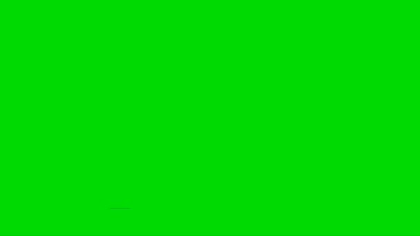 Yeşil Ekranda Ejderha Kükremesi Stok Video