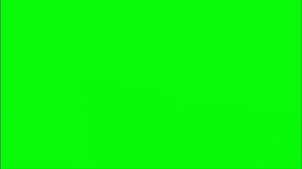Dragão Rugindo Tela Verde — Vídeo de Stock