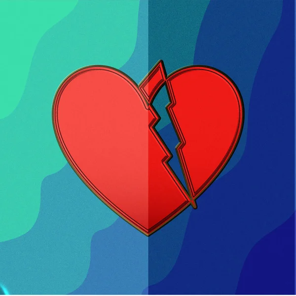 Rotes Herz Vektor Bild Abstraktes Hintergrundmuster Vektorbild Vektorlinie Blumen Quadrat — Stockvektor
