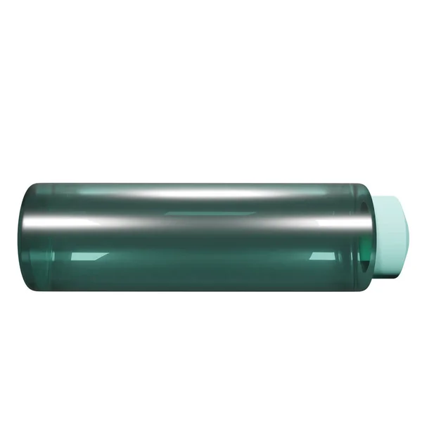 Cilt güzellik kozmetik şeffaf şişe. 3d görüntüleme, 3d illüstrasyon