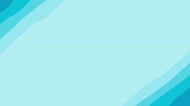 Döngülü animasyon. Dalga animasyon arkaplan çizimi mavi renkler. Modern renkli duvar kâğıdı. 4k