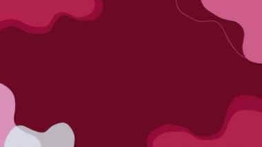 4K döngülü animasyon. Dalga animasyon arkaplan çizimi renkli. Modern renkli duvar kağıdı.