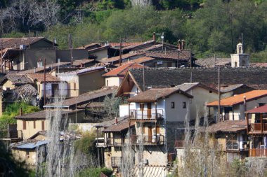 Kakopetria, Cyprus, old village in mountains clipart