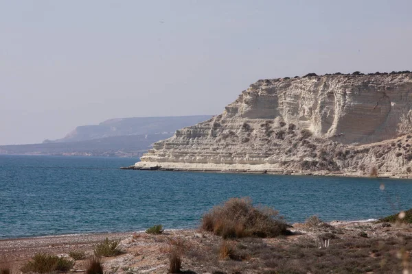 Kourion Rocky Coast Greece Imagen de archivo