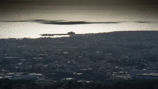 Sunset on beach in Paphos
