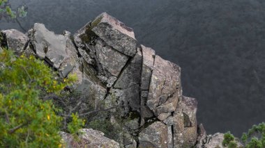 view from madari trail mountain line of Troodos.