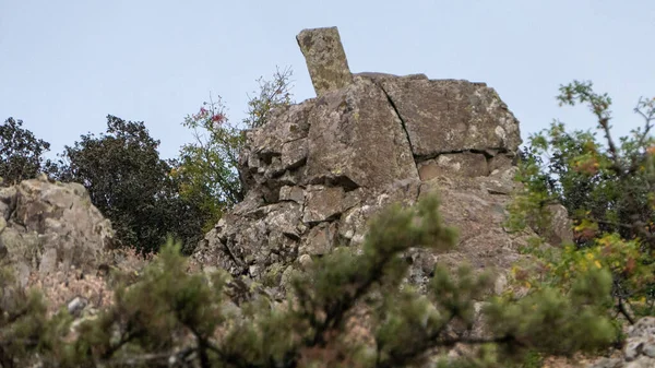 view from madari trail mountain line of Troodos.