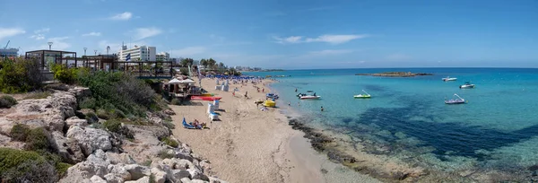 Protaras Cyprus Beautiful Seashore Fotos de stock libres de derechos