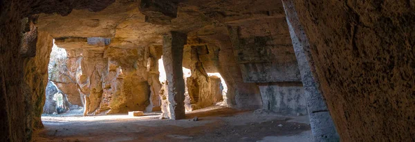 Vista Panorâmica Caverna Pafos Grécia — Fotografia de Stock