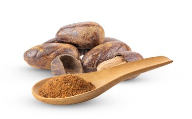 Hindistan cevizi beyaz arkaplanda izole edildi