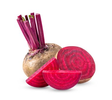 Pancar kökü beyaz arkaplanda izole edildi