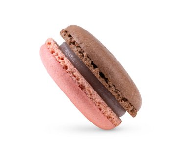 Beyaz arka plan üzerinde izole macarons