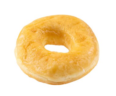 Çörek beyaz arkaplanda izole edildi