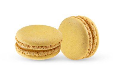 Beyaz arka plan üzerinde izole macarons