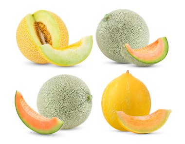 kavun beyaz arkaplanda izole