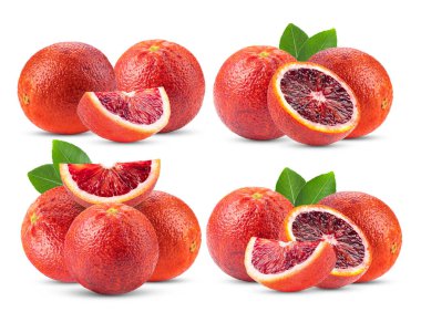 kan portakalı beyaz arkaplanda izole