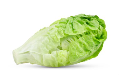 Yeşil bebek çünkü marul beyaz arkaplanda izole edilmiş.