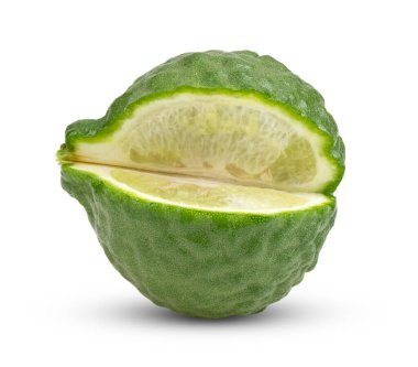 bergamot beyaz arkaplanda izole edildi