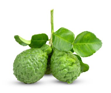 bergamot beyaz arkaplanda izole edildi