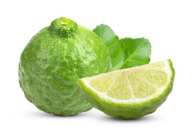 bergamot beyaz arkaplanda izole edildi.