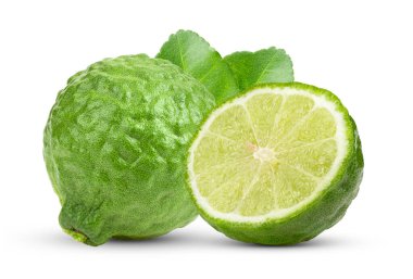 bergamot beyaz arkaplanda izole edildi