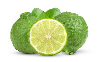 bergamot beyaz arkaplanda izole edildi