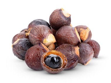 Beyaz arka plan üzerinde izole sabun fındık ağacı