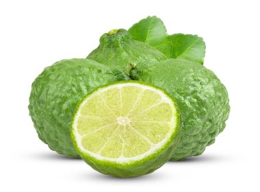 bergamot beyaz arkaplanda izole edildi