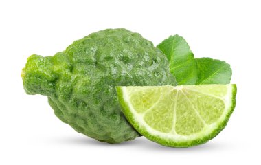 bergamot beyaz arkaplanda izole edildi