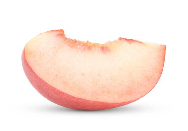 Beyaz arka plan üzerinde izole pembe şeftali