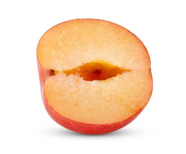 beyaz arkaplanda izole kiraz erikleri