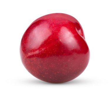 beyaz arkaplanda izole kiraz erikleri