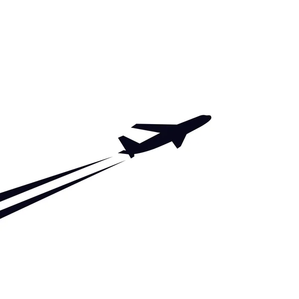 Airplane Logo Design Illustration Airplane Logo Design White Background — Stock Vector