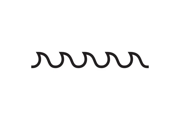Sea Icon Wave Illustration Vector Design Ocean Logo Graphic Element — Image vectorielle