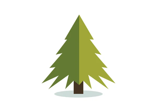Christmas Tree Vector Icon Modern Style Fir Symbol Color Holiday — Stockvector