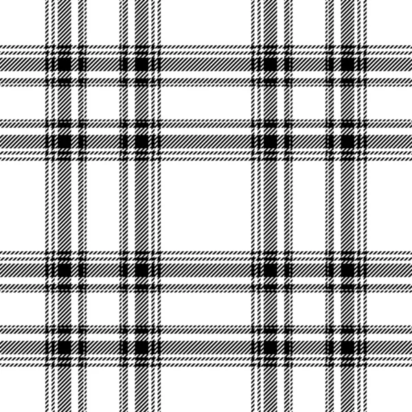 Patrón Sin Costura Cuadros Blanco Negro Compruebe Textura Tela Diseño — Archivo Imágenes Vectoriales